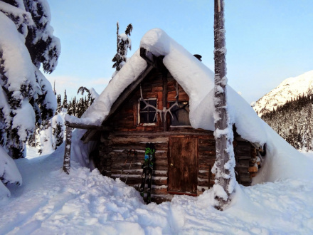 Hut in winter, 2014