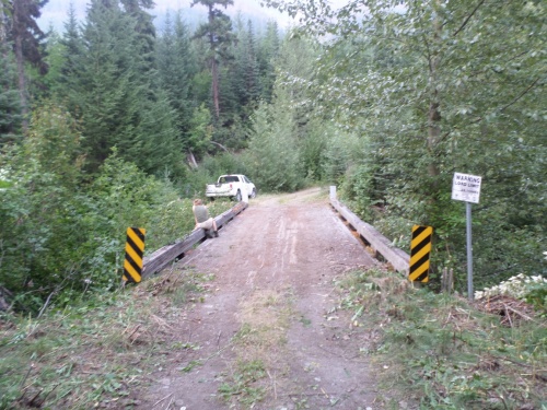 SQ-3109 in looking upchain after a VOC workhike in 2017 to clear the approaches and the deck of vegetation.