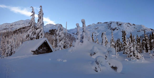 Winter wonderland with Snowspider Mountain in the right background, 2014